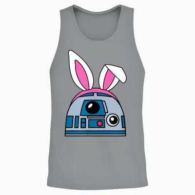 Amazon Essentials Star Wars R2-D2 Spring Easter Bunny Ears Unisex Tank Top - Sport Grey