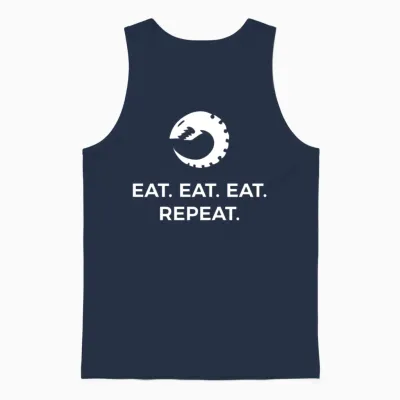 Tyranid Eat Eat Eat Repeat Unisex Tank Top - Navy