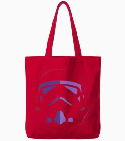 Stormtrooper Retro Tote Bags - Red
