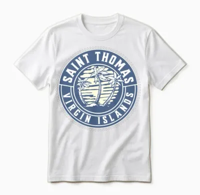 Saint Thomas U.s. Virgin Islands Unisex T-Shirt - White