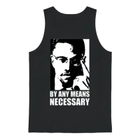 By Any Means Necessary (white Letters) Unisex Tank Top - Black – 1