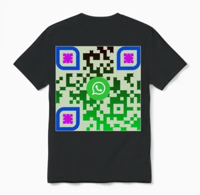 Qr Code 1 Unisex T-Shirt - Black