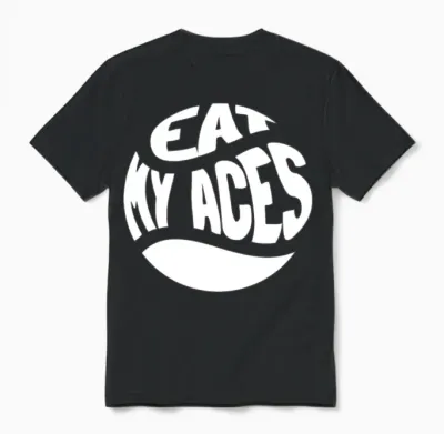 Tennis Funny Unisex T-Shirt - Black