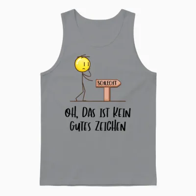 Funny Sayings Fun Cool Men Funny Saying Men's T-Shirt, White Unisex Tank Top - Sport Grey