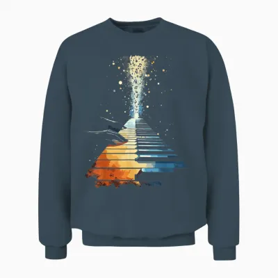 Pianiste Piano Clavier Unisex Sweatshirt - Dark Heather
