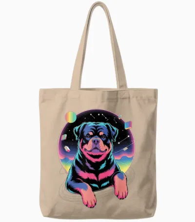 Galaxy Rottweiler Rottweilers Rot Dog Rottie Tote Bags - Natural
