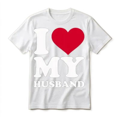I Love My Husband Unisex T-Shirt - White