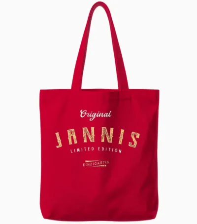 Jannis Limited Edition Tote Bags - Red