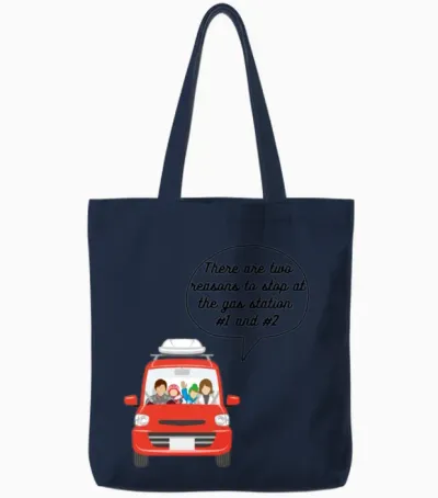 Comedy Potty Tote Bags - Navy