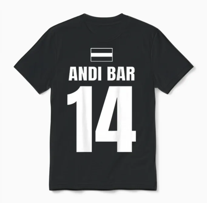 Mallorca Sauf Trikot österreich, Andi Bar Unisex T-Shirt in Black