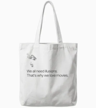 Cinephile Tote Bags - White