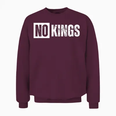 No Kings Unisex Sweatshirt - Maroon