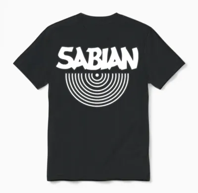 Sabian White Unisex T-Shirt - Black