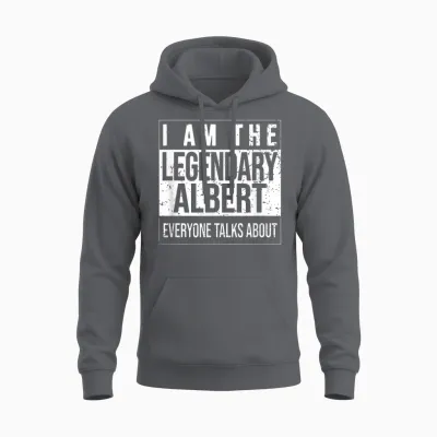 Je Suis La Chemise Légendaire, Idée Cadeau Pour Albert Unisex Hoodie - Charcoal