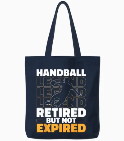 Handball Im Ruhestand Spieler Sport Verein - Handballer Tote Bags - Navy