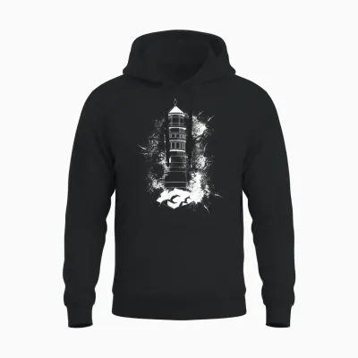 Lighthouse T-Shirt Sea Light Seagulls Coast Harbour Maritime Lighthouse, Black, S Unisex Hoodie - Black
