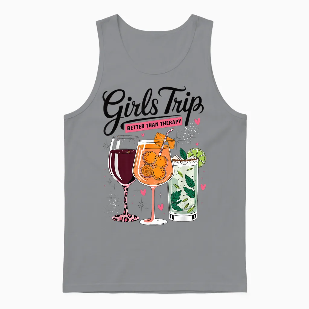 Passendes Outfit Für Mädels: Trip Better Than Therapy Unisex Tank Top in Sport Grey