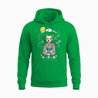 West Highland White Terrier Unisex Hoodie - Irish Green