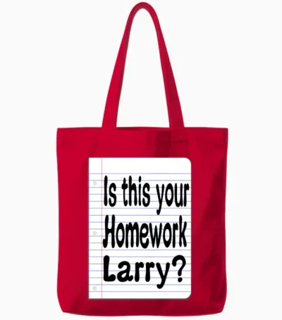 Is This Your Homework Larry? the Big Lebowski Tote Bags - Red