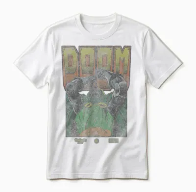 Marvel Comics Doctor Doom Retro Villain Strike Unisex T-Shirt - White