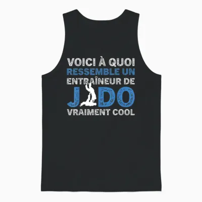 A Judo Coach Really Cool Funny Coach T-Shirt, Black, S Unisex Tank Top - Black