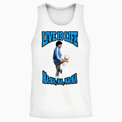 Maradona Opus Unisex Tank Top - White