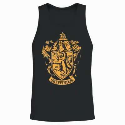 Harry Potter Gryffindor Coat of Arms Unisex Tank Top - Black