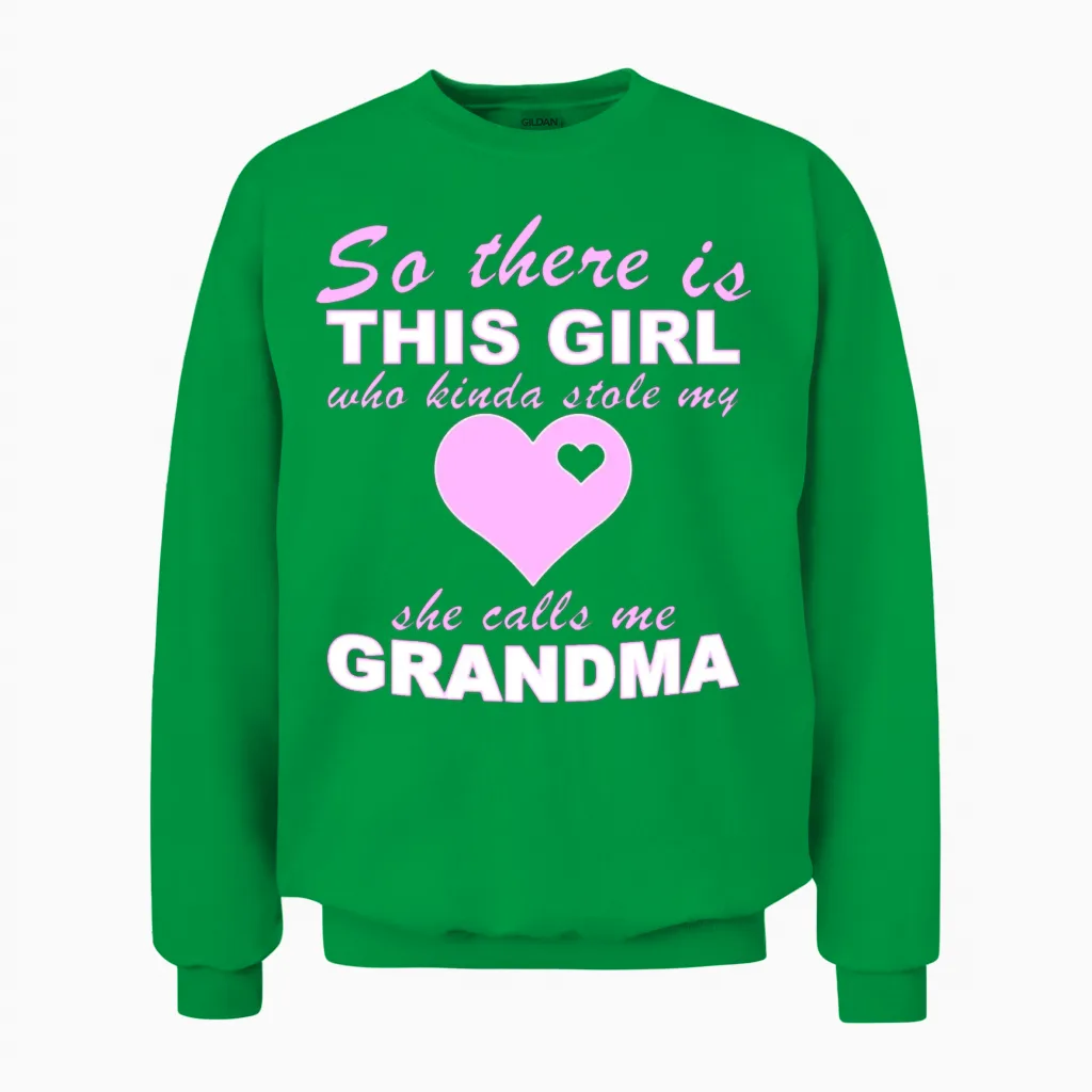 Grandma Granddaughter Unisex Sweatshirt in Irish Green