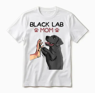 Schwarzer Labrador Retriever Black Lab Mom Labbi Hunde Unisex T-Shirt - White