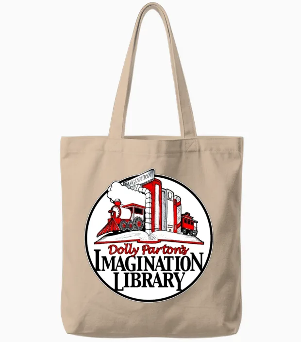 Dolly Parton S Imagination Library Tote Bags in Natural