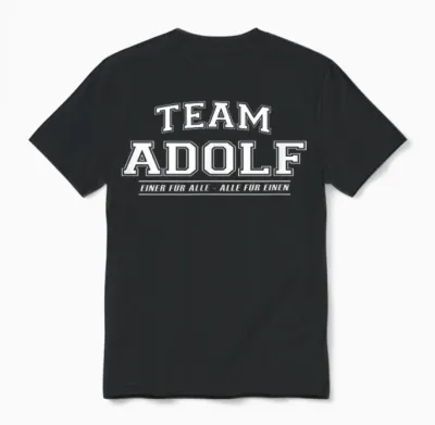Team Adolf | Proud Family - Last Name Gift T-Shirt, Black Unisex T-Shirt - Black