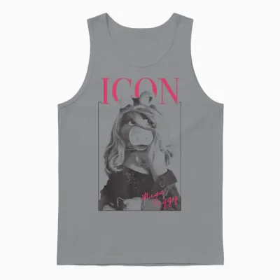 Disney the Muppets Miss Piggy Icon Magazine Unisex Tank Top - Sport Grey