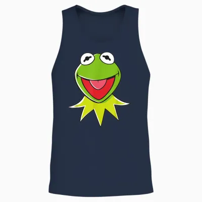 The Muppets Kermit Head Unisex Tank Top - Navy