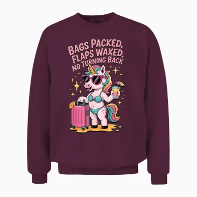 Embarrassing Shirt Funny Inappropriate Travel Adult Humor Unisex Sweatshirt - Maroon