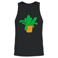Plant Unisex Tank Top - Black – 2