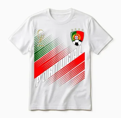Drapeau Portugal Amoureux De La Fierté Portugaise Unisex T-Shirt - White