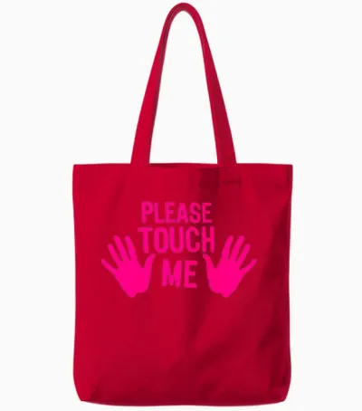 Please Hand Me Touch Tote Bags - Red