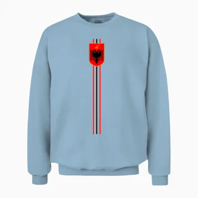 Albania Davil Dignal Albania Vintage Albaner Kosovo Unisex Sweatshirt - Light Blue