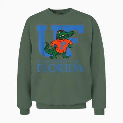Gators College Der Universität Von Florida, Fußball, Akademischer Sport Unisex Sweatshirt - Military Green