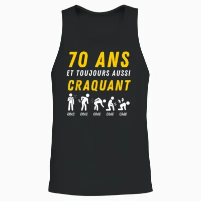 Gift Idea Humour 70th Anniv 1956 Birthday 70 Years Unisex Tank Top - Black