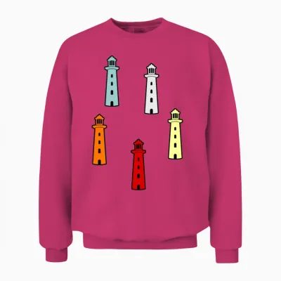 Funny Lighthouse Gift Unisex Sweatshirt - Heliconia