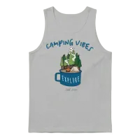 Camping Vibes Explore Unisex Tank Top - Ash – 1