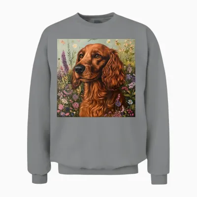 Dog Irish Setter Red Unisex Sweatshirt - Sport Grey