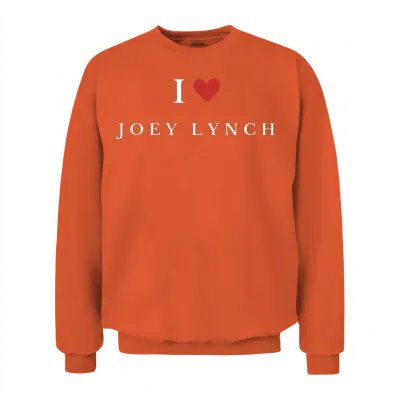 I Heart Joey Lynch Unisex Sweatshirt - Orange