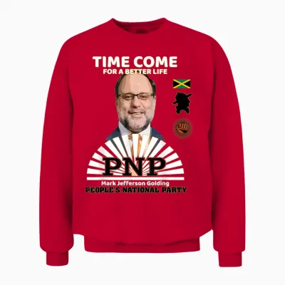 Mark Golding Jamaica's People's National Party Pnp Supporter Unisex Sweatshirt - Red