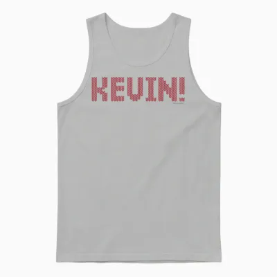 Home Alone 2 “kevin!” Holiday Christmas Sweater Pattern Unisex Tank Top - Ash