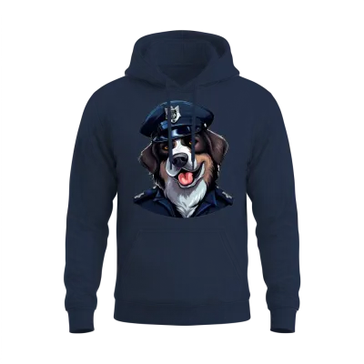 Dogs Police Unisex Hoodie - Navy