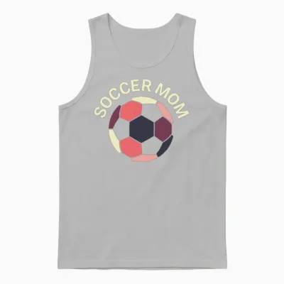 Soccer Mom | Retro Style Unisex Tank Top - Ash