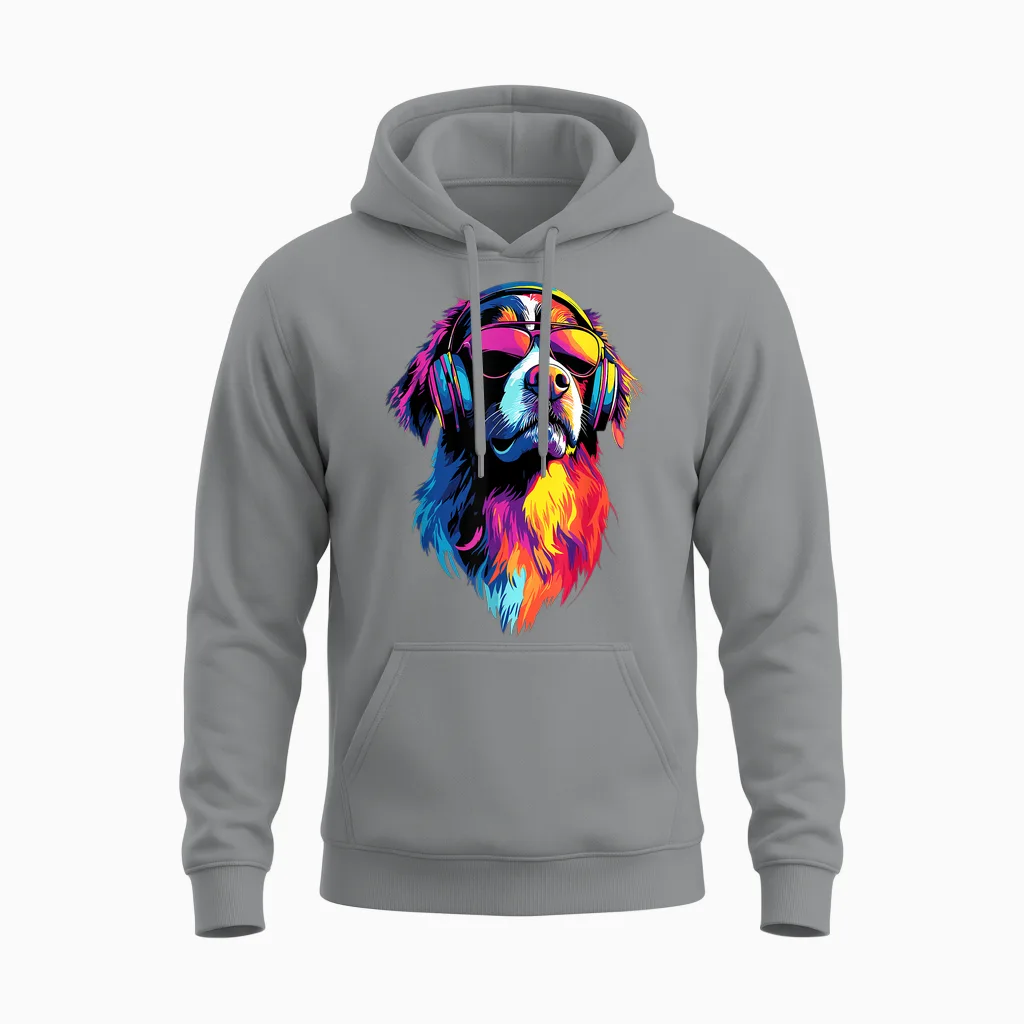Bernese Mountain Dog Schweizer Sennenhund Swiss Cattle Dogs T-Shirt, Black, S Unisex Hoodie in Sport Grey