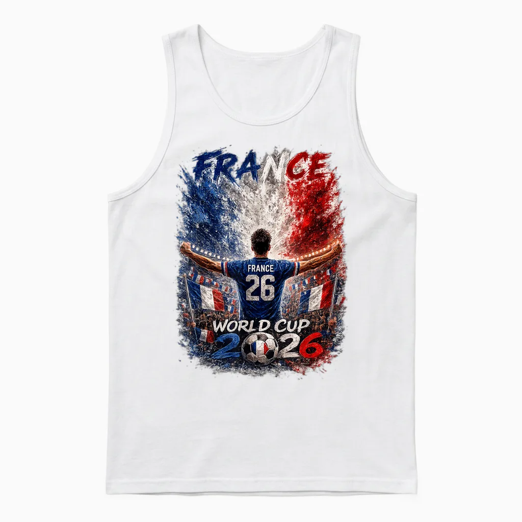 Fußball - Wm World Cup 2026 Frankreich Unisex Tank Top in White